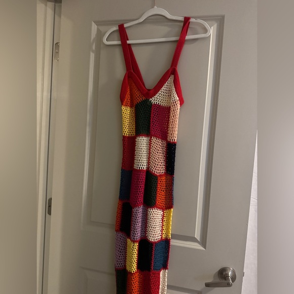 XS, NWT, Carolina K, Vera Crochet Dress, multicolor, Maxi length, 100% Cotton - Picture 12 of 15
